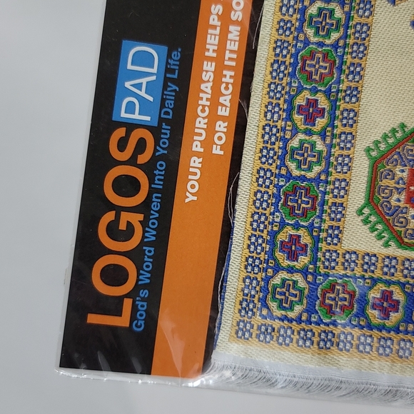 Woven Mini Rug Mouse Pad - Philippians 4:6 - Make in Turkey - Picture 3 of 10